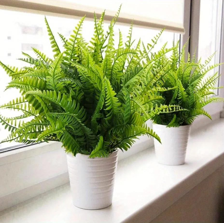 人工植物 3個 リアルな偽プラスチック植物 屋内 屋外 Uvガーデン耐性